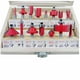 thumbnail image 2 of Juego 15 Brocas Carburo 1/4 Para Router Estuche Madera Obi Kingsman 300152, 2 of 2