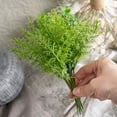 thumbnail image 4 of Artificial Radix Asparagi Fern Bush, Denbek 1Pc Artificial Ferns Plants, Fake Fern Greenery Plastic Plant Faux Shrub for Indoor Outdoor Home Garden Uv Resistant Green Leaves Decor Garland, 4 of 6