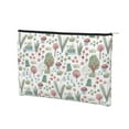 thumbnail image 2 of Fotbe Frog and Forest Plants Reusable Cosmetic Bag Makeup Bag for Women Large Travel Cosmetic Pouch Girls' Make Up Organizer, 2 of 8