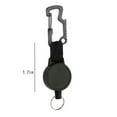 thumbnail image 2 of Set of 2 Retractable Keychain with Multifunctional Carabiner, 65cm Steel Cord, Black Plastic Material, Sturdy, Bottle Opener and Allen Wrench, Hangs on Belt Loops Purses Tents, 2 of 8
