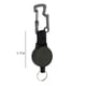 thumbnail image 2 of Juego de llaveros retráctiles de 2 | Mosquetón multifunción con abridor de botellas y llave Allen | Cable de acero de 25.6in | Plástico resistente negro | Clip de Cinturón | Llavero para exteriores, 2 of 8