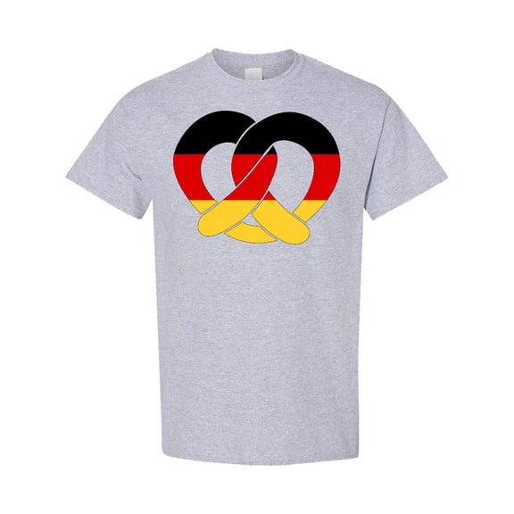 Inktastic German Flag in Pretzel Shape T-Shirt