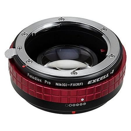 F Mount Lens - Fotodiox Fotodiox Pro Excell+1 Lens Adapter w/ Focal Reducing Light Gathering Optics - Nikon Nikkor F Mount G-Type D/SLR Lens to Fujifilm X-Series Mirrorless Camera Body