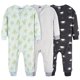 thumbnail image 1 of Pijamas Gerber para niño pequeño de fleece sin pies, paquete de 3, 18 meses, 1 of 9