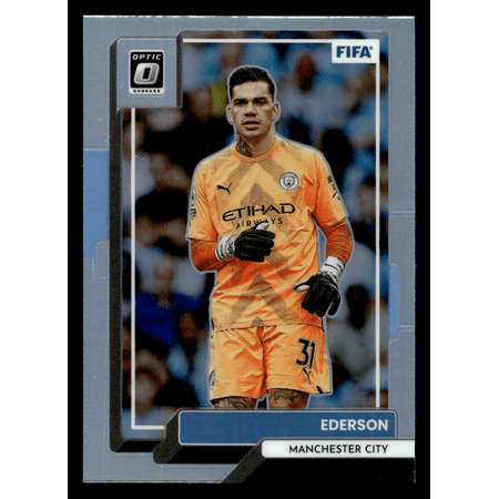 2023 Panini Donruss Optic Soccer Trading Card Ederson #159 Silver Prizm Manchester City