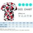 thumbnail image 4 of QTAGTESS Men's Cow Print T-Shirt Black and White Animal Pattern Graphic Tee Shirt, 4 of 7