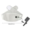 thumbnail image 3 of EIGTHTAIL USB Heating Pad for Back Pain Relief Heating Pad for Travel/Car  Auto Off & 3 Heat Levels  Heating Pad for Cramps Lower Back Shoulder Leg, 3 of 5