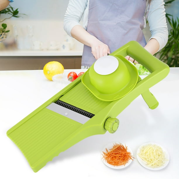 Mandolina De Cocina Sopito - Cortador De Verduras Multifuncional Con 6 Cuchillas De Acero Inoxidable Y Recipiente De 2 L