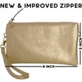thumbnail image 4 of Bolso de mano Humble Chic NY Gold, pulsera de piel vegana, 4 of 9