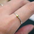 thumbnail image 6 of QQTDFG Green Teardrop CZ Sterling Silver Thin Band Ring, Knuckle Midi Pinkie Ring A3272-7.5, 6 of 9