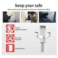 thumbnail image 3 of Portable Door Lock, Stainless Steel Home Security Defender With Adjustable Wing Nut Travel Door Lock For Hotel Apartment College, 3 of 8