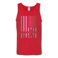 thumbnail image 2 of Nurse Flag Heartbeat Hero Caregiver Nurse Gift | Mens Independence Day Graphic Tank Top, Red, X-Large, 2 of 4