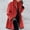 Red, variant on LoyisViDion Coat Womens Warm Faux Coat Cardigan Winter Solid Long Sleeve Outerwear/ Khaki 8(L)
