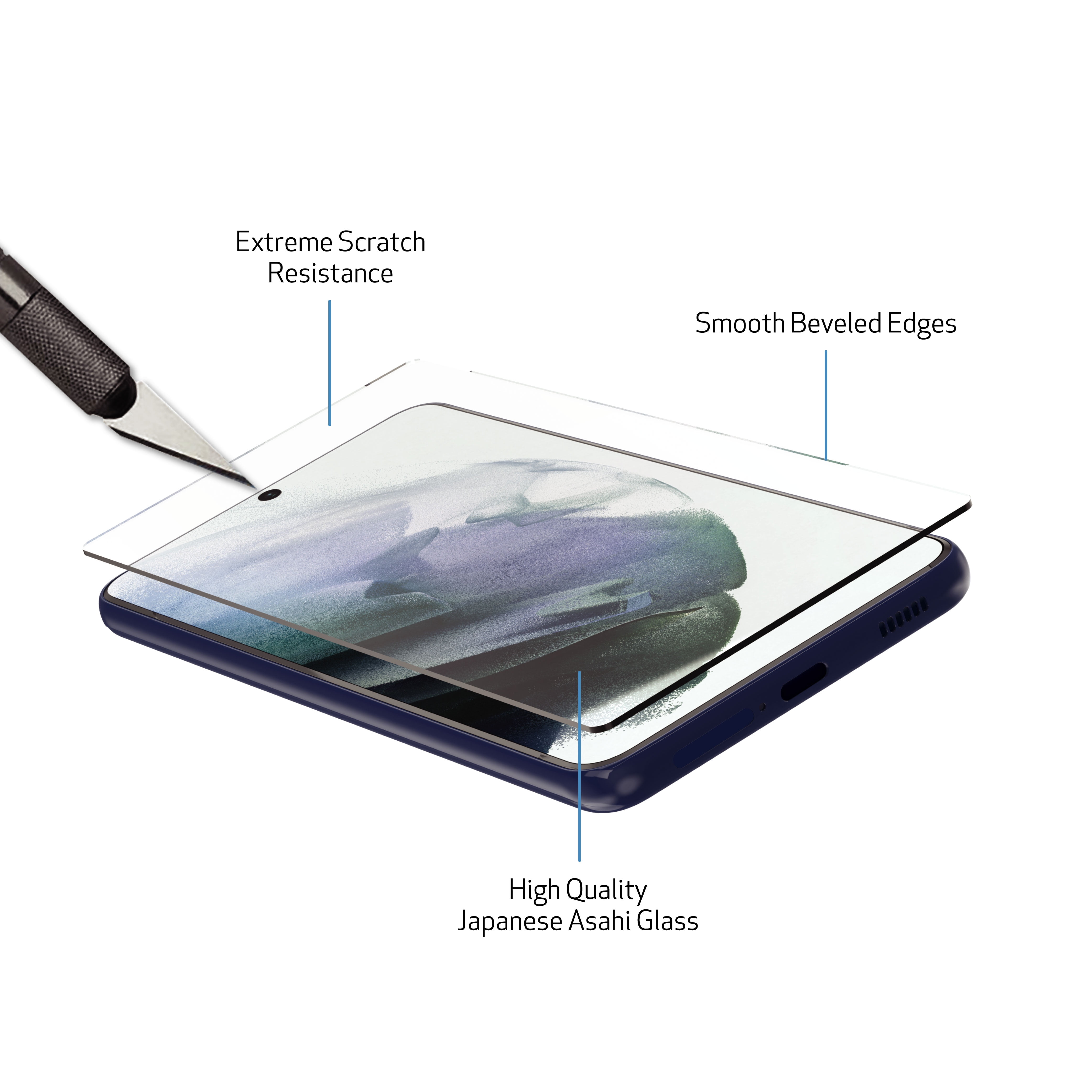 Wonantorna Protection écran pour Samsung Galaxy S21 FE 5G Verre