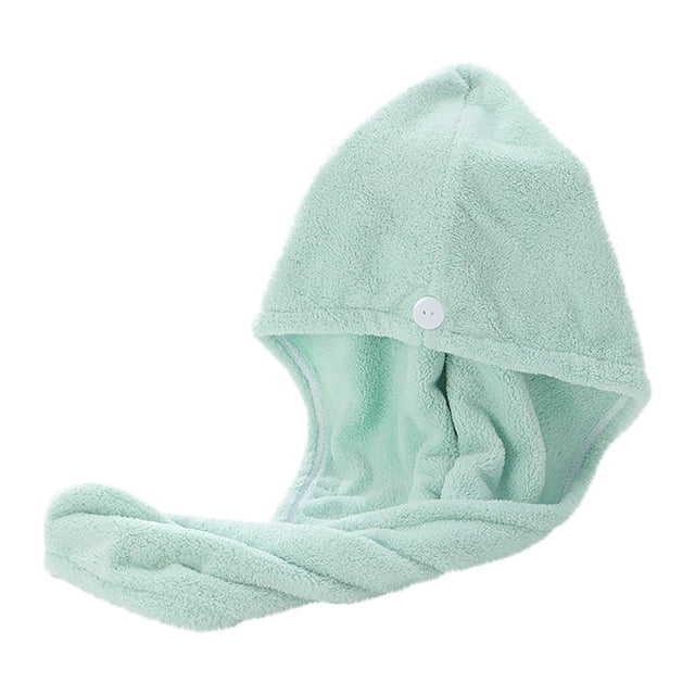 Coral Velvet Thickening To Increase Soft Absorbent Shower Cap Dry Hair Towel