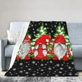 thumbnail image 3 of Newhomestyle Christmas Gnomes Throw Blanket Cedar Snowflake Christmas Blanket Bedding Quilt Flannel Plush Super Soft Bed Throw All Season Blanket for Couch Sofa, 3 of 6