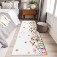 thumbnail image 5 of Spring Easter Sheep 2'x6' Runner Rug, Colorful Eggs Floral Botanical Washable Non-Slip Area Rugs for Hallway Kitchen Floor Bedroom Entryway, StainResistant Laundry Carpet Decoration Indoor Mat, 5 of 9