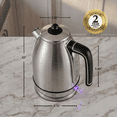thumbnail image 6 of OVENTE 1.7L Stainless Steel Electric Kettle, 1500W Power, Silver KS777S | Fast Boiling Heater, BPA Free, Cordless Body Design, Auto Shut-Off, Boil-Dry Protection, Indicator Light and Removable Filter, 6 of 8
