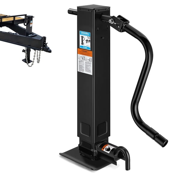 Kohree 12000lbs Heavy Duty Trailer Jack,Square Direct Weld,26" Vertical Travel,Adjustable Drop Leg & Ergonomic Handle for Lift Utility Trailer,RVs,Campers,Boat