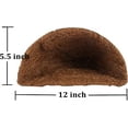 thumbnail image 4 of Coco Liner 2PCS Half Round Replacement for Hanging Basket Wall Flower Basket, 12 inch , Half Circle Wall Planter Coconut Fiber Plant Basket Liner for Garden Planter Flower Pot (12 inch), 4 of 7