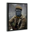 thumbnail image 4 of Stupell Industries Vintage Gorilla Portrait Animals & Insects Painting Black Floater Framed Canvas Art Print Wall Art, 17 x 21, 4 of 10