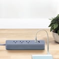 thumbnail image 6 of Globe Electric 1625 Watt Designer Series 6-ft 3-Outlet Gray USB Surge Protector Power Strip, 6 of 8
