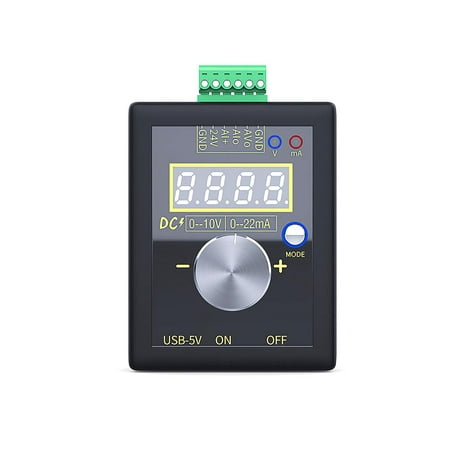 

Handheld 0-10v/0-4-20mA Analog Simulator Adjustable Portable Current Voltage Signal Generator for PLC and Panel Debugging Device Testing Flow Valve