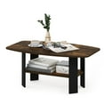 thumbnail image 2 of Furinno Simple Design Coffee Table, Amber Pine/Black, 2 of 6