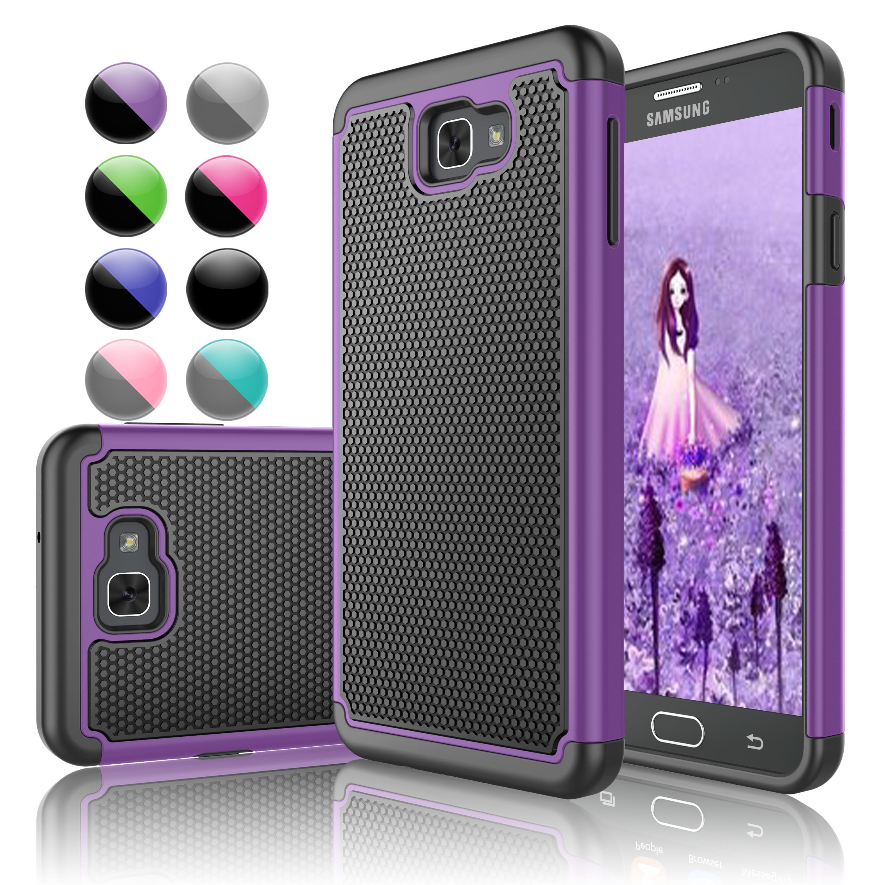 Galaxy Halo Case,Galaxy J7 Perx Case,Galaxy J7 Sky Pro Case, Njjex