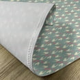 thumbnail image 5 of Ambesonne Romantic Place Mats Set of 4, Birds Little Hearts, Standard Size, Jade Green Pale Pink, 5 of 6