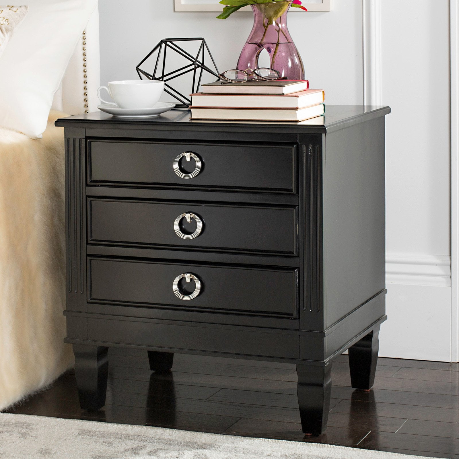 Safavieh Kira 3Drawer Nightstand, Multiple Colors