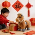 thumbnail image 7 of XIAHAO Walking Pony Toy, Interactive Horse Plush Toy Stuffed Animal with Sound Tail, 9'' Cute Tummy Time Toys Walking Horse Plushie Christmas Birthday Gifts for Toddlers & Kids, Brown, 7 of 7