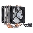 thumbnail image 2 of Ventiladores de refrigeración de CPU de computadora, ventilador de CPU 4 tubos enfriador de CPU CPU refrigeración funcionalidad versátil, 2 of 8