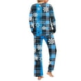 thumbnail image 4 of Tnhcen Women's Christmas Pajamas 2-Piece Set Long Sleeve Pocket Design Festive Print Holiday Sleepwear Soft Stretchy Plus Size for women S-3XL, 4 of 8