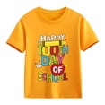 thumbnail image 7 of XAOFW Kids T-Shirts Boys 100 Days Of School Cartoon Letter Print Shirt Youth Children Short Sleeve Crew Neck Comfortable Stylish Holiday Vacation Tee, 7 of 7