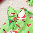 thumbnail image 4 of GYRATEDREAM Newborn Baby Girl Christmas Outfit Long Sleeve Romper Suspender Skirt Headband Set 3Pcs Fall Winter Outfits, 4 of 7