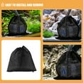 thumbnail image 3 of ROSENICE 4Pcs Pond Pump Bag Black Polyester for Aquarium 17.68X17.68X0.20in, 3 of 8