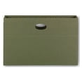 thumbnail image 2 of 100% Recycled Hanging Pockets with Full-Height Gusset Legal Size, Standard Green, 10/Box, 2 of 3