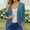 Blue, variant on Women's Lightweight Open Front Knit Cardigans 3/4 Sleeve Casual Soft Drape Summer Cardigan