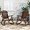 Carbonized, variant on Outdoor Wooden Rocking Chair, Patio Log Rustic Adirondack Porch Rocker, All Weather Solid Wood Rocker Chair with High Back & Slatted Seat for Indoor, Backyard, Garden (Set of 2, Natural)