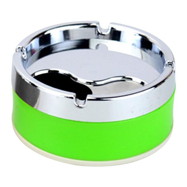 de mesa desmontable, tapa giratoria, lata de portátil redonda para oficina 10cm Zulema Cenicero de mesa