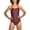 Red/White/Blue, variant on Women's Race Maze Flyback One-Piece Swimsuit (Speedo Blue, 24)