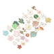 thumbnail image 1 of Dije de pulsera Jadeshay 30 piezas de dijes de flores esmaltadas, 1 of 14