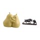 thumbnail image 5 of Sujetalibros De Cerámica Con Forma De Pera, Adorno De Estantería De Mano De Obra Fina, Figura De Toro, Escultura De Oso, Vaca Y Ganado, Obra De Arte Moderna, Regalo, 5 of 8
