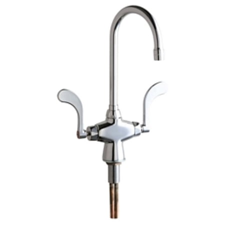 Chicago Faucets 50 317xkab Chrome Commercial Grade Single Hole