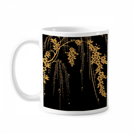 

PaintingJ apanese Yellow Flower Mug Pottery Cerac Coffee Porcelain Cup Tableware