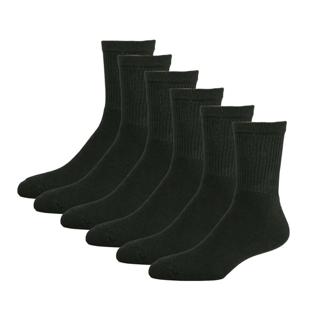 Calcetas deportivas Cortas IdealFit hombre Acolchonadas suaves 6 pares Negro