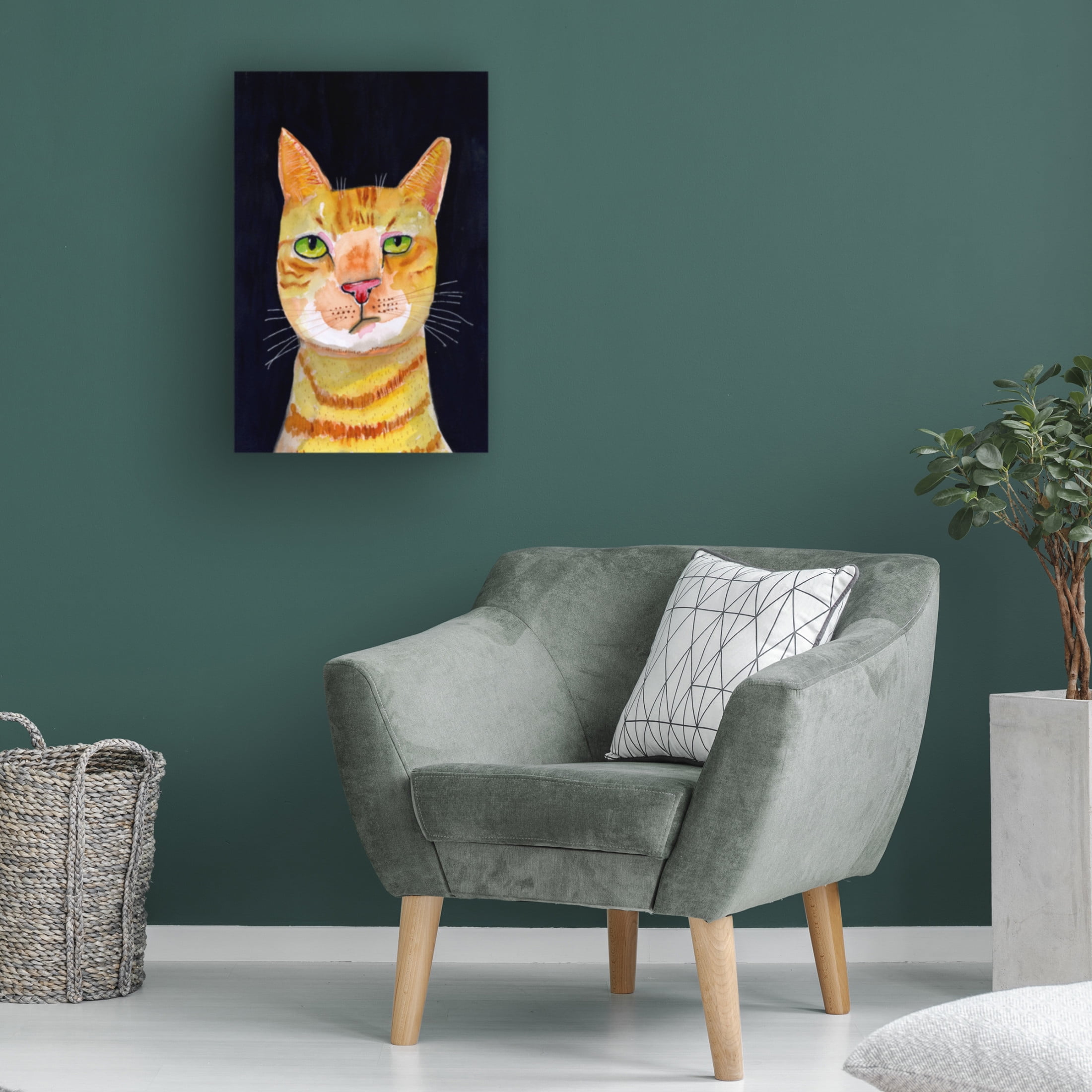 Trademark Fine Art Sharyn Bursic Ginger Cat Canvas Wall Art