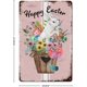thumbnail image 2 of Letreros de metal vintage con diseño de conejo de Pascua, flores y huevos de Pascua, decoración para el hogar, letrero de hojalata de metal de 12 x 8 pulgadas, 2 of 7