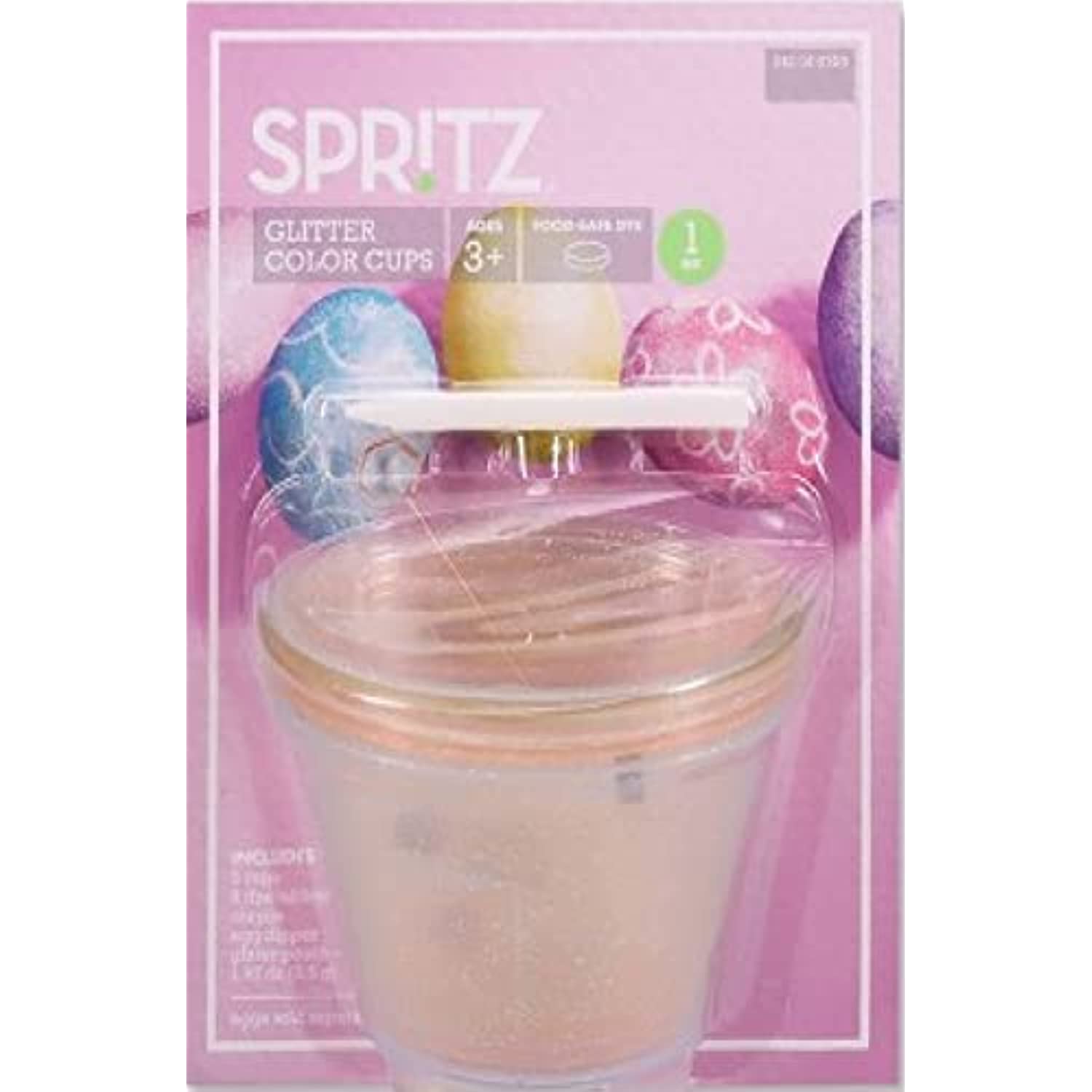 Spritz Glitter Easter Color Cups Egg Decorating Kit with Less Mess Fun